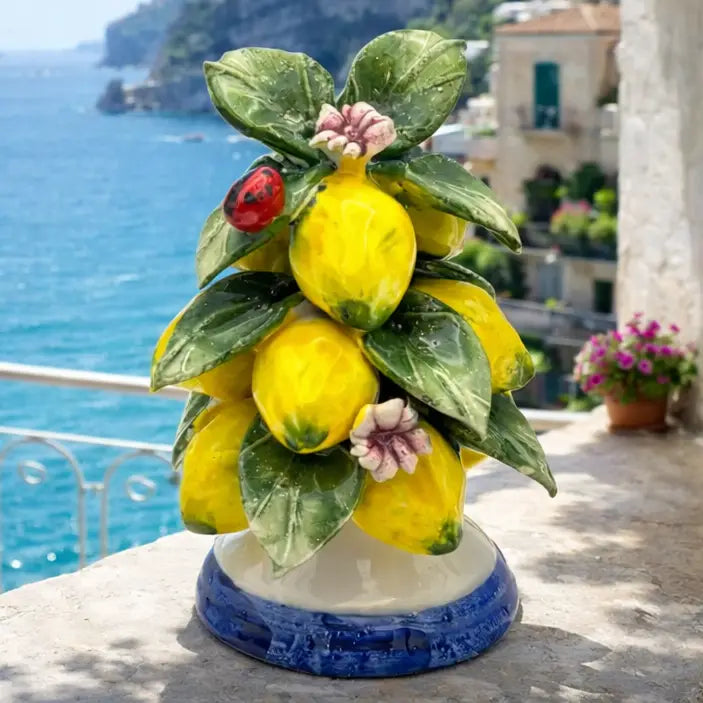 CASCATA DE LIMÕES DE CERAMICA ITALIANA 11 CM