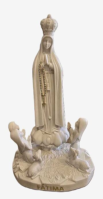 SANCTA MARIAE APARIÇÃO NS FATIMA 20 CM (BRANCO TERÇO)