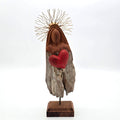 SAGRADO CORAÇÃO VERMELHO C/BASE 25 CM