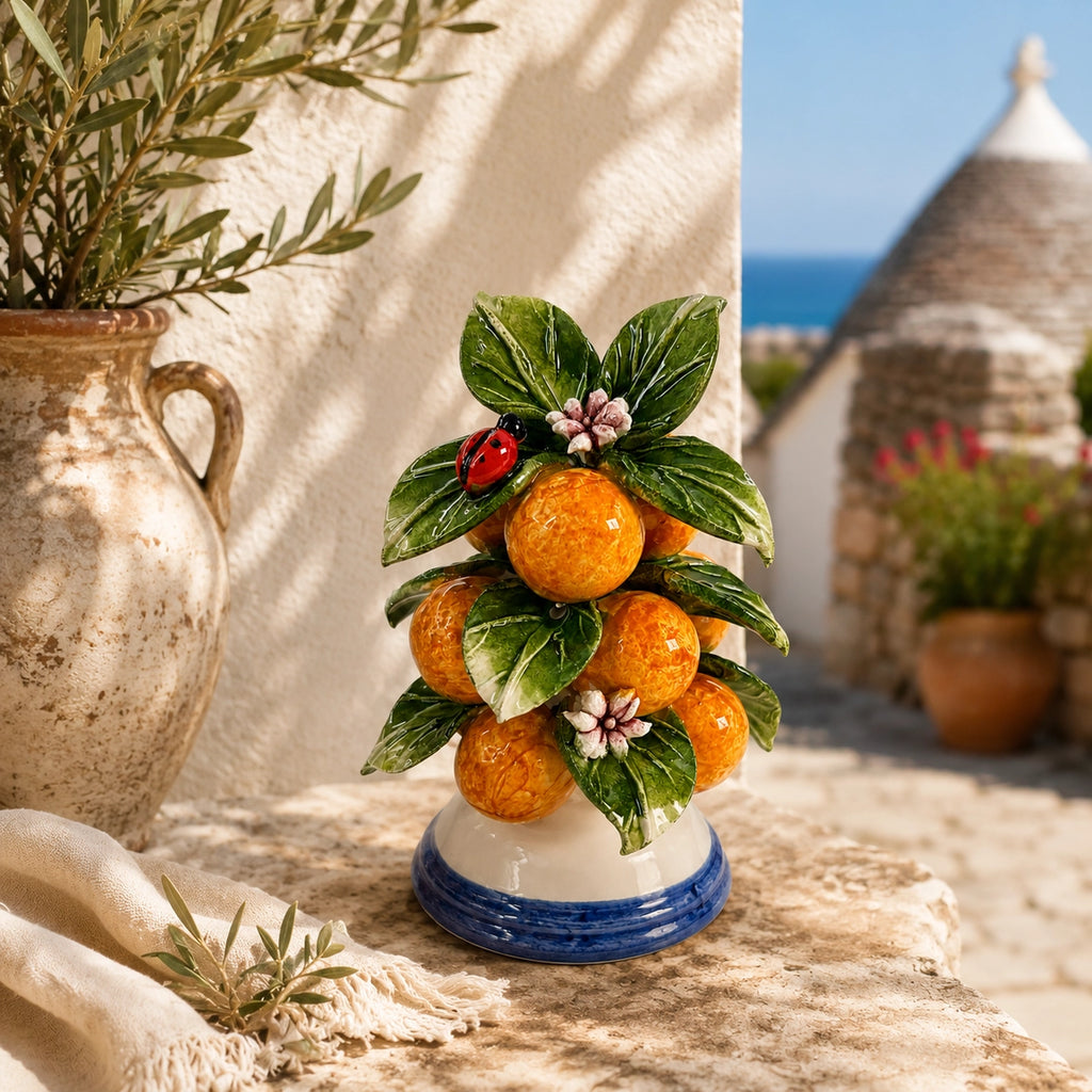CASCATA LARANJA CERAMICA ITALIANA 11 CM