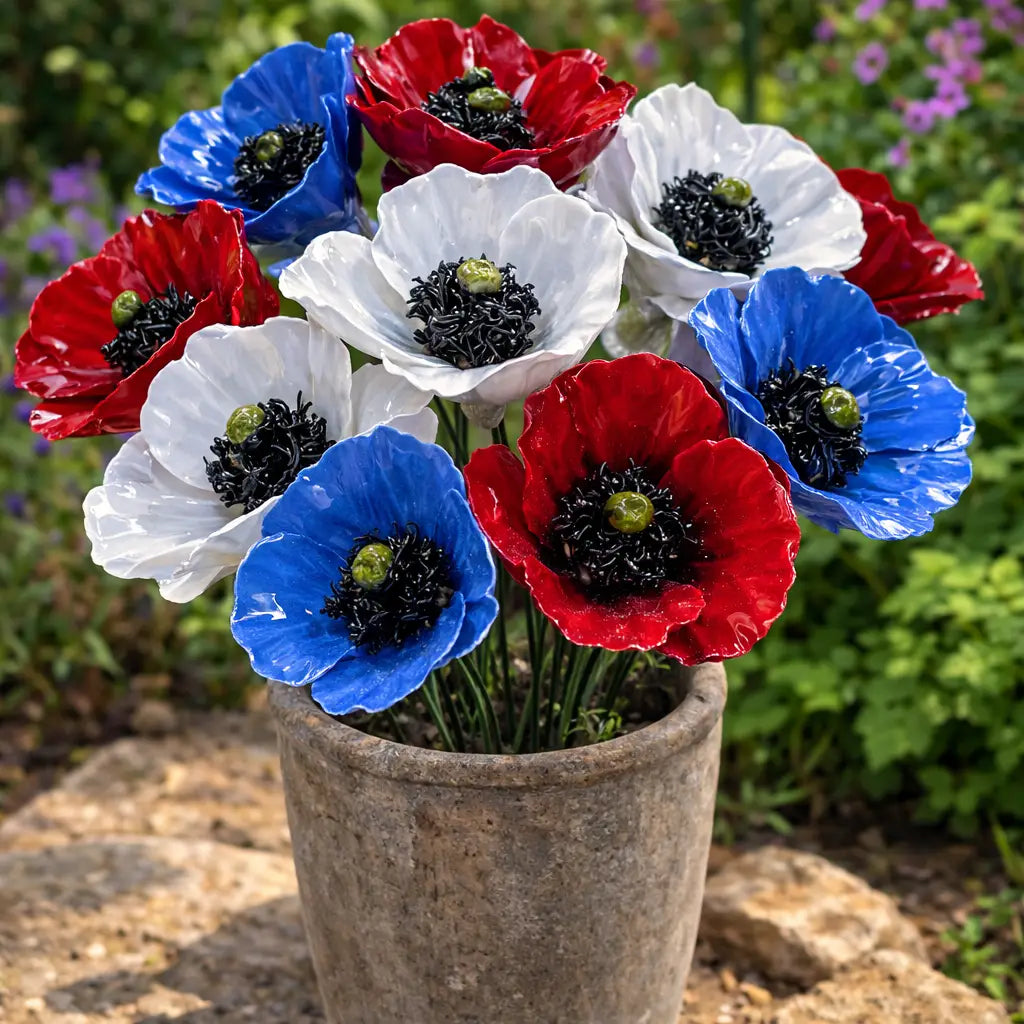 FLOR CER ITALIANA HASTE PAPOILA HAPPY 6X 7 CM