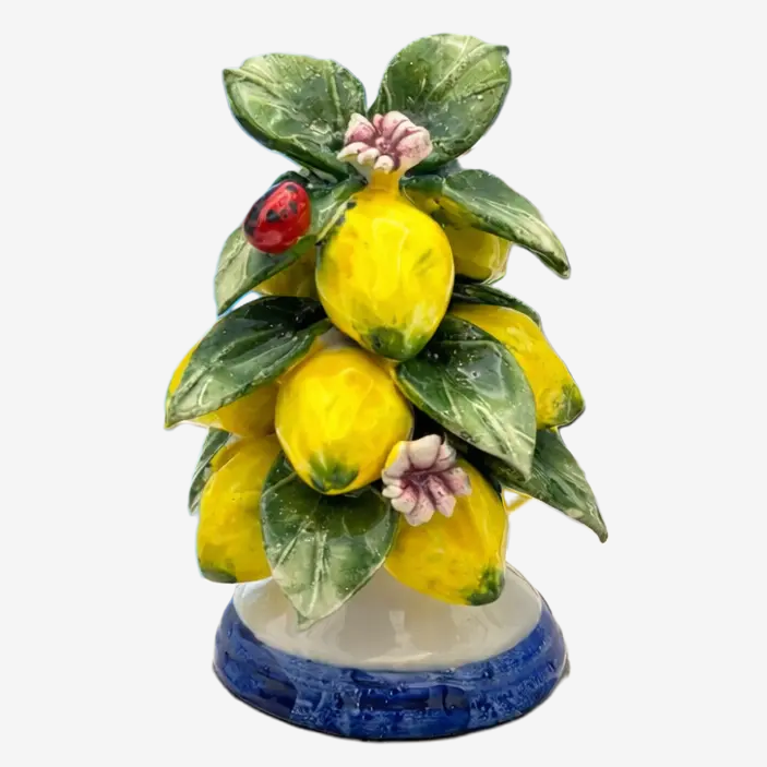 CASCATA DE LIMÕES DE CERAMICA ITALIANA 11 CM