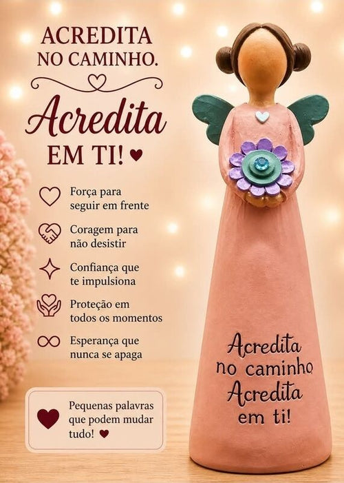 ANJINHA ACREDITTA NO CAMINHO ACREDITA EM TI 13 CM