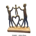 FAMILIA CORAÇÃO PAIXÃO 15 X 5 X A 20 CM