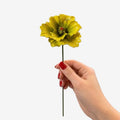FLOR CER ITALIANA PAPOULA OR CAPODINEMENTE  GIALLO E VERDE 6X 7 CM