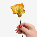 FLOR ITALIANA EM CERAMICA ASTROMERIA 6-7 CM ARANCIO E GIALLO