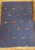 TAPETE MARR BOUSAND  AZUL 108 X 148 CM