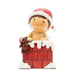 MENINO NA CHAMINE - FIGURAS DE NATAL