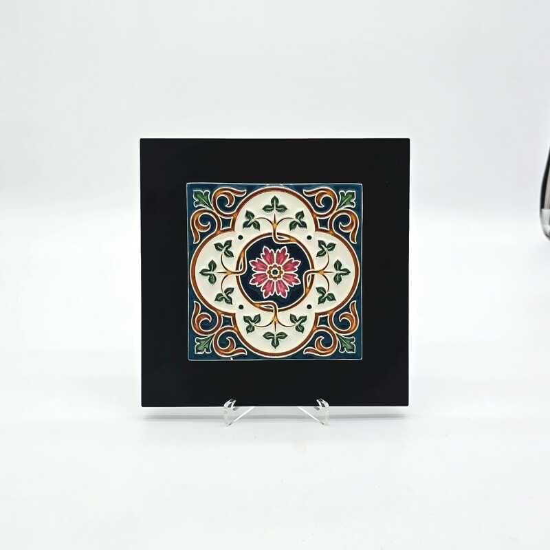 AZULEJO TELMO PEREIRA MOD AZ 27 COM MOLDURA - CORES