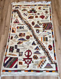 TAPETE  MARROQUINO 95 X 158 CM AKNIF BEGE