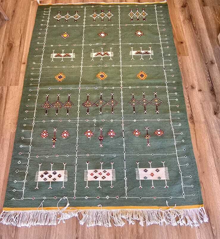 TAPETE 115X165 CM MARROQUINO AKNIF VERDE