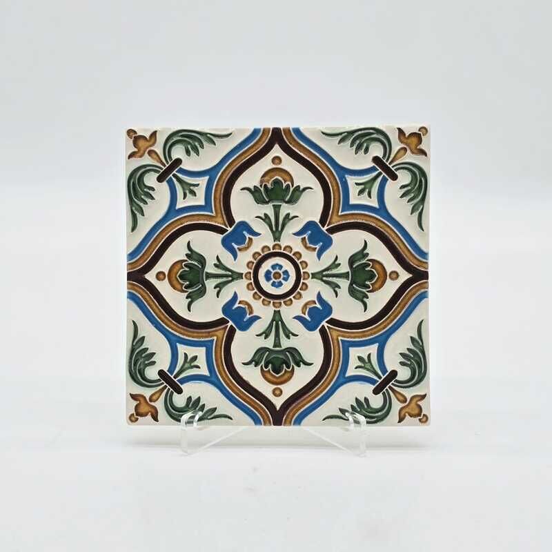 AZULEJO TELMO PEREIRA MOD AZ 12 COM MOLDURA - CORES
