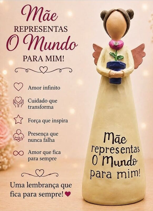 ANJINHA MÃE REPRESENTAS O MUNDO PARA MIM 13 CM