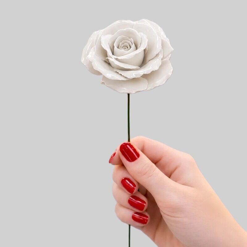FLOR CER ITALIANA ROSA  CAPODINEMENTE  BRANCO6-7DM
