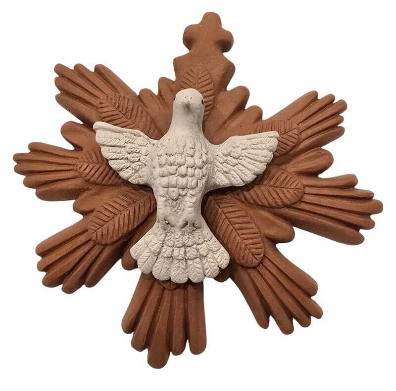 DIVINO ESPIRITO  SANTO PAREDE  BRANCO TERRA COTA 22 C 22 CMX
